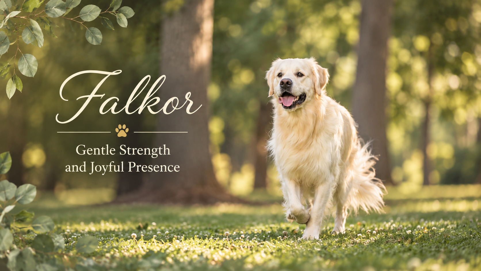 Falkor — Gentle Strength and Joyful Presence