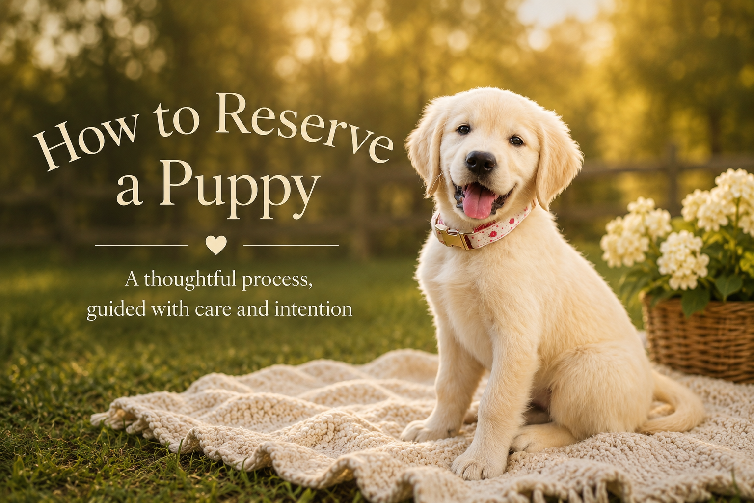 How to Reserve a Puppy